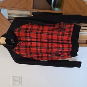 Fishbone Red and Black Jacket